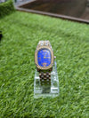 Versace Women's Luxury Watch - Royal Blue Dial with Diamond Studded Bezel
