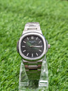 Patek Philippe Geneve Nautilus Men’s Watch - Classic Black Dial with Stainless Steel Bracelet